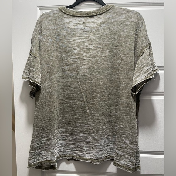 Oversized green top with Cutouts - Picture 2 of 3